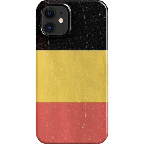 Belgium Flag Distressed iPhone 12 Mini Lite Case